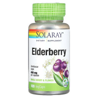 Solaray, Elderberry Berries & Flowers 575 mg, 100 VegCaps UPC 076280124453 | HiLife Vitamins