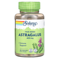 Solaray, True Herbs, Astragalus, 400 mg, 180 VegCaps UPC 076280134179 | HiLife Vitamins