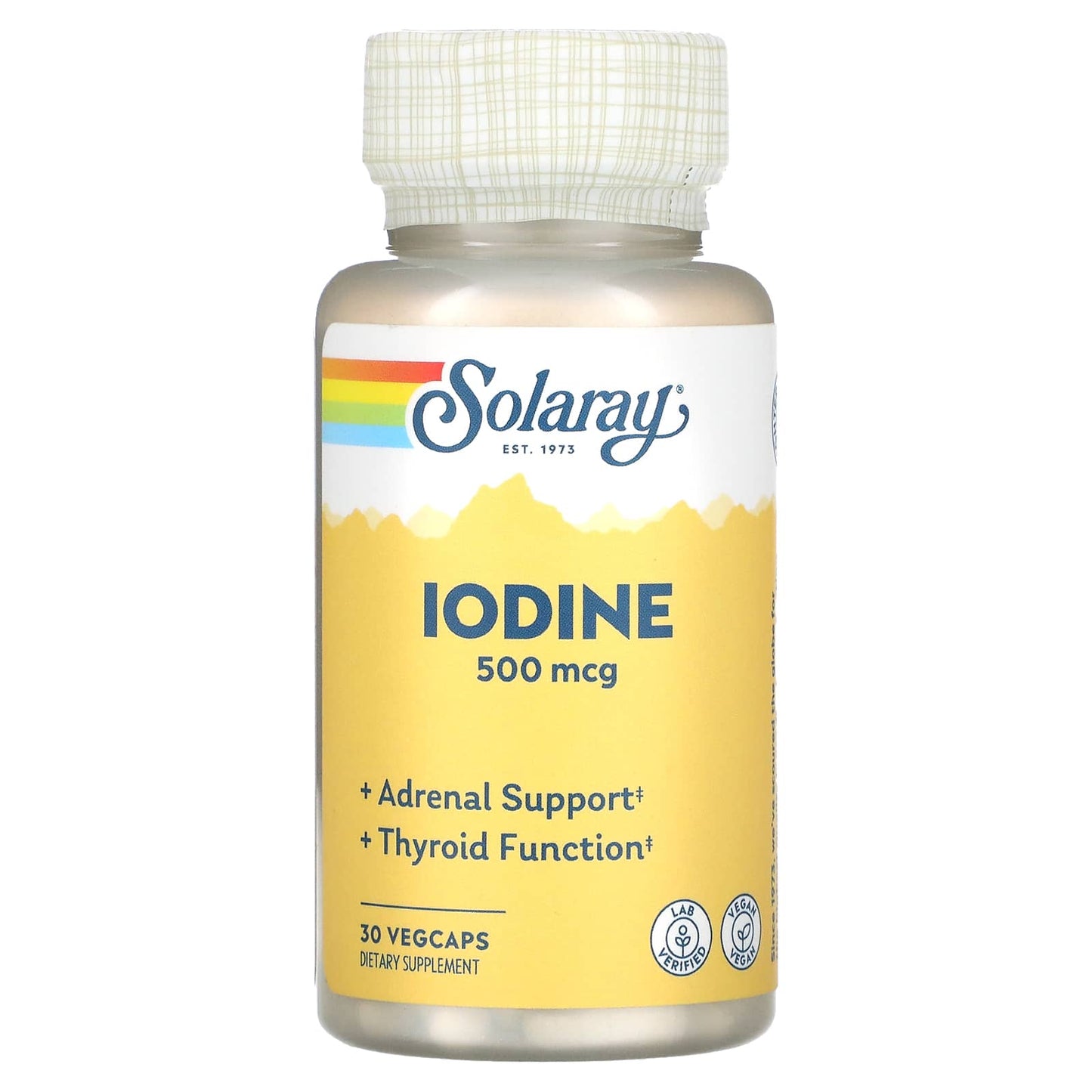 Solaray, Iodine as Potassium Iodide, 30 VegCaps UPC 076280142600 | HiLife Vitamins