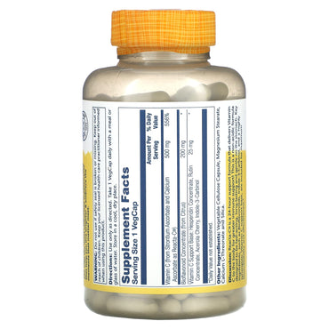 Solaray, Reacta-C w/Bioflav 500mg, 180 VegCaps UPC 076280166262 | HiLife Vitamins