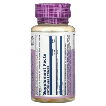 Solaray, Turmeric 1 Daily 600 mg, 60 VegCaps UPC 076280186628 | HiLife Vitamins