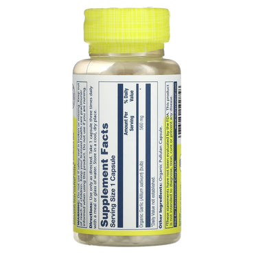 Solaray, Garlic 600 mg, 100 VegCaps UPC 076280192858 | HiLife Vitamins