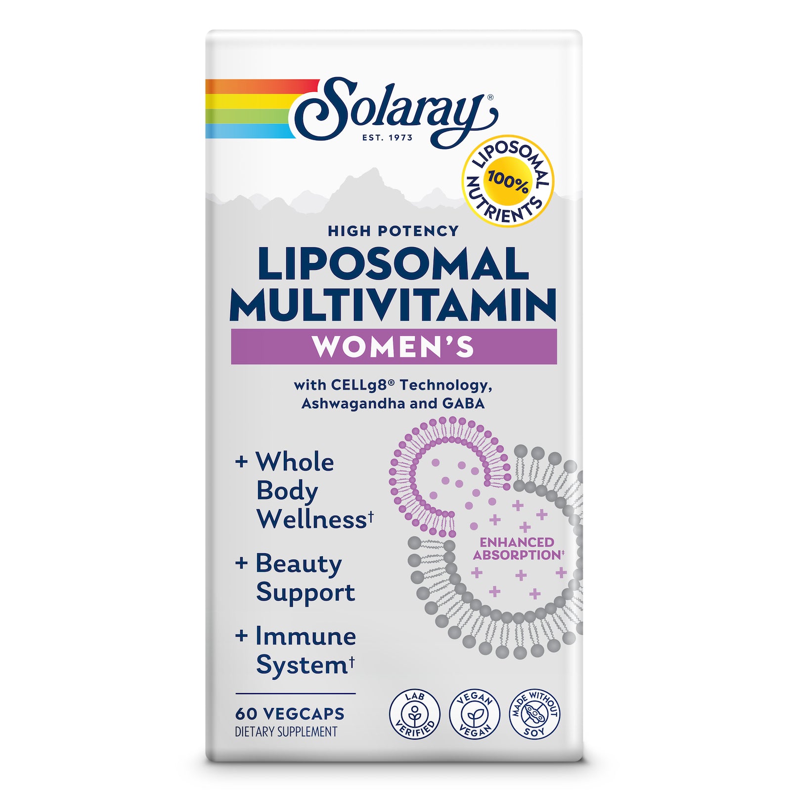 Solaray, High Potency Women's Liposomal Multivitamin, 60 VegCaps UPC 076280193251 | HiLife Vitamins