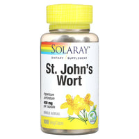 Solaray, St. John's Wort, 100 VegCaps - 076280195538 | Hilife Vitamins