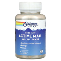 Solaray, Once Daily Active Man Multivitamin, 90 VegCaps UPC 076280200553 | HiLife Vitamins