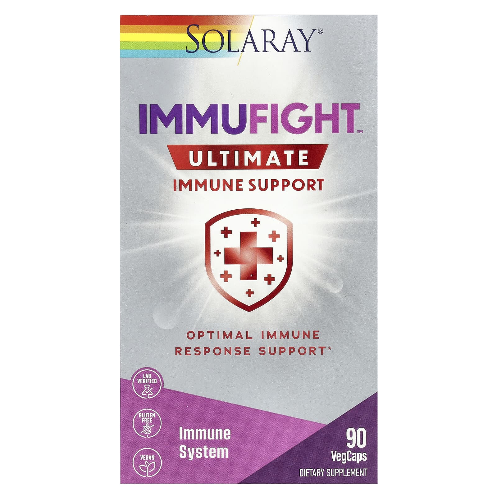 Solaray, ImmuFight Ultimate Immune, 90 VegCaps UPC 076280254921 | HiLife Vitamins