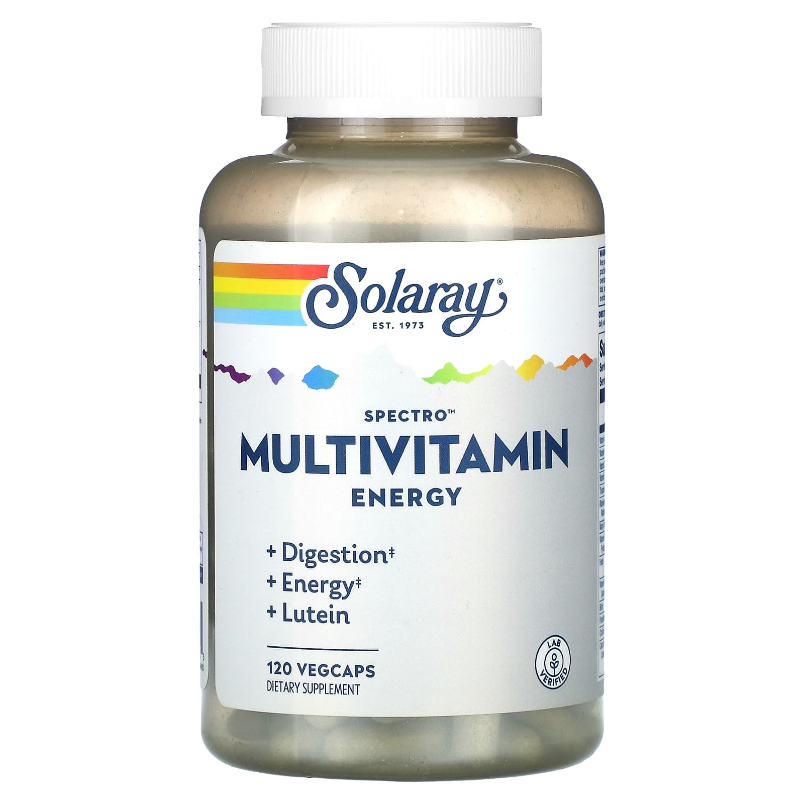 Solaray, Spectro Energy Multivitamin, 120 VegCaps UPC 076280262025 | HiLife Vitamins
