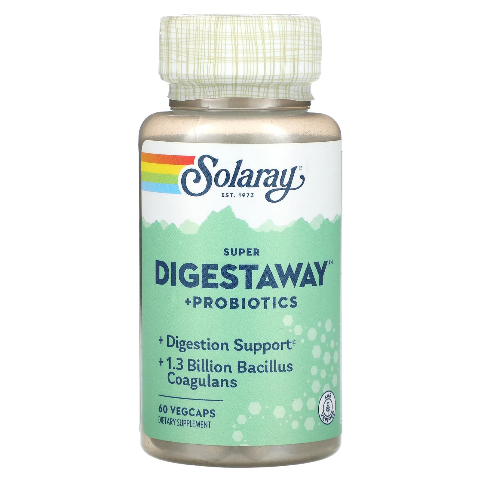 Solaray, Super Digestaway+ Probiotics, 60 VegCaps UPC 076280274752 | HiLife Vitamins