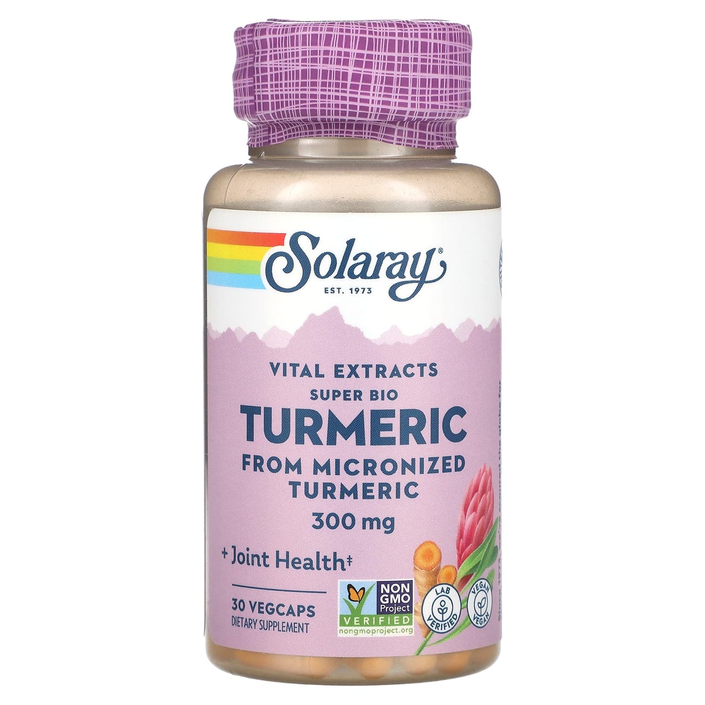 Solaray, Vital Extracts Super Bio Turmeric, 300 mg, 30 VegCaps UPC 076280330922 | HiLife Vitamins