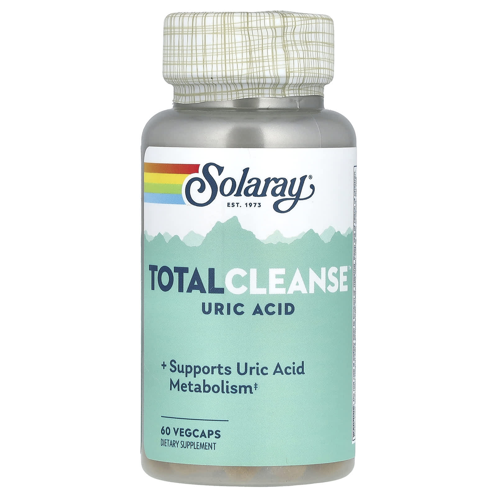 Solaray, Total Cleanse Uric Acid, 60 VegCaps - 076280350074 | Hilife Vitamins