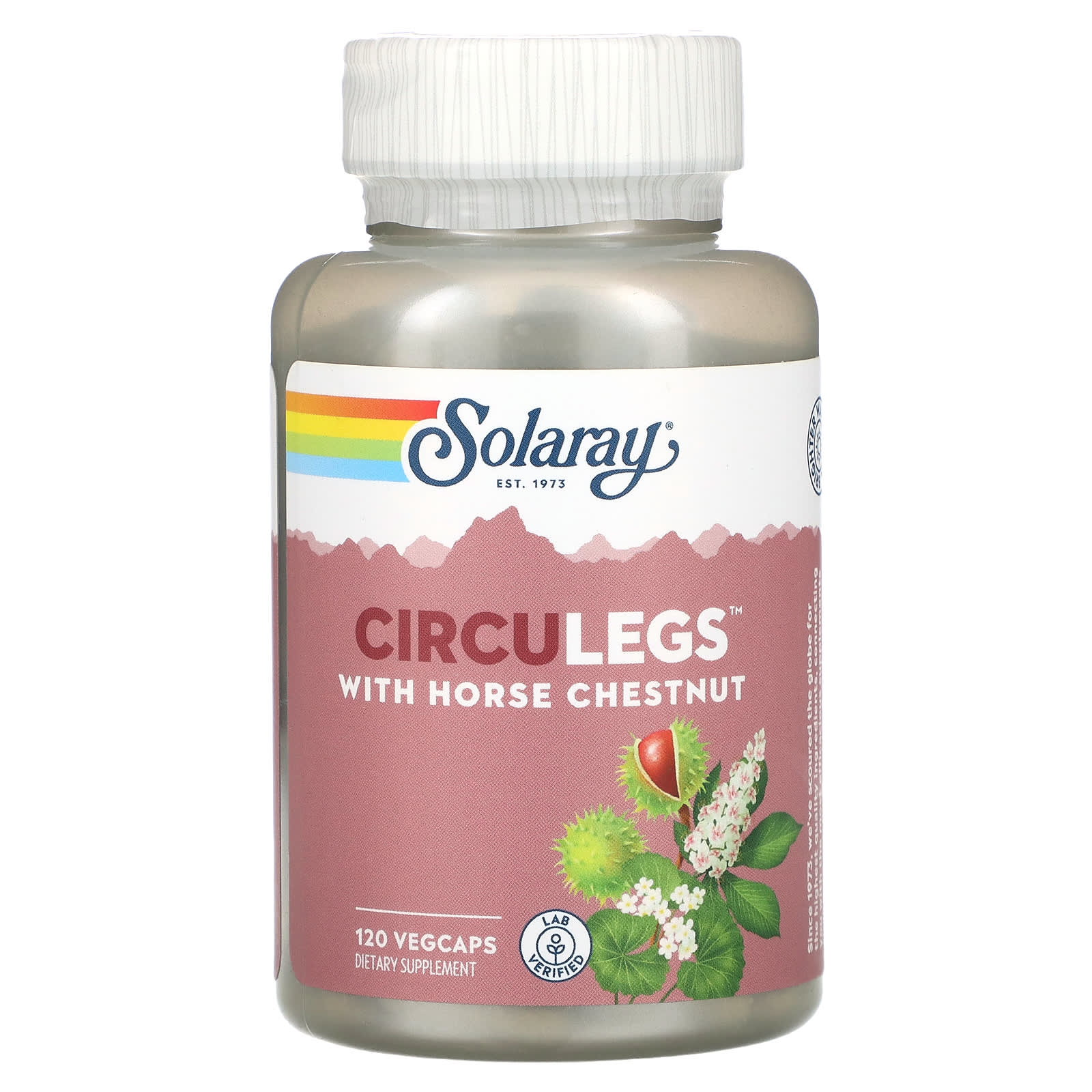 Solaray, Horse Chestnut Circulegs 200 mg, 120 VegCaps UPC 076280366600 | HiLife Vitamins