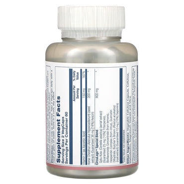 Solaray, Horse Chestnut Circulegs 200 mg, 120 VegCaps UPC 076280366600 | HiLife Vitamins