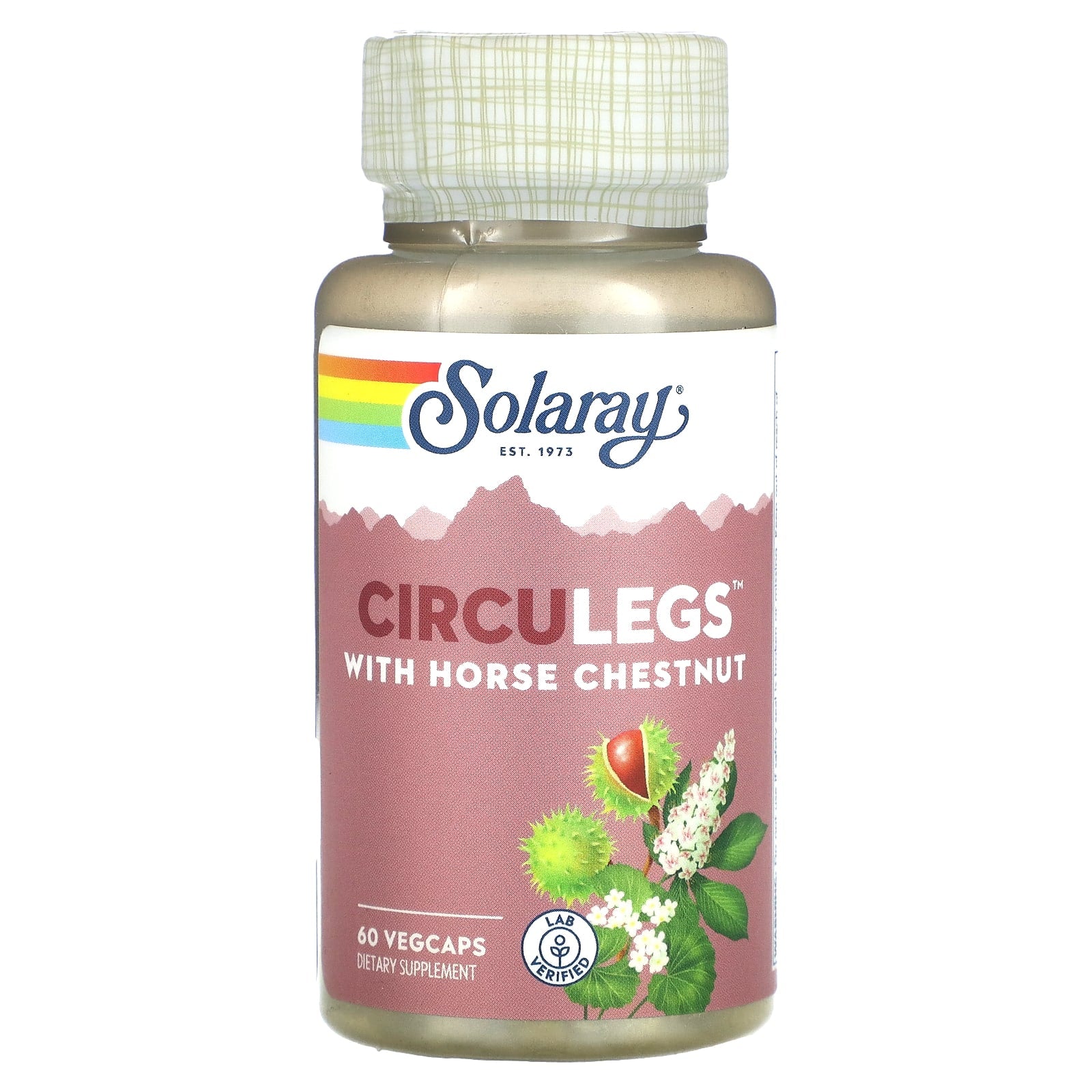 Solaray, Horse Chestnut Circulegs 200mg, 60 Vegetarian Capsules UPC 076280366617 | HiLife Vitamins