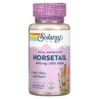 Solaray, Horsetail Extract 400mg, 60 VegCaps UPC 076280366662 | HiLife Vitamins