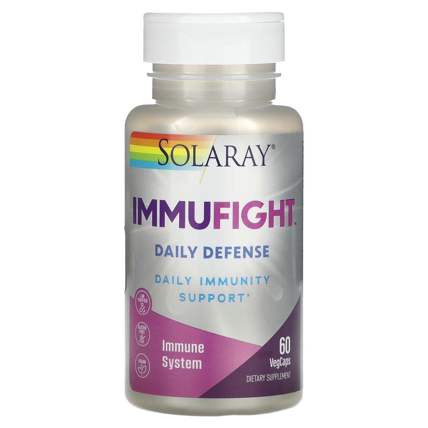 Solaray, ImmuFight Daily Defense, 60 VegCaps UPC 076280370201 | HiLife Vitamins
