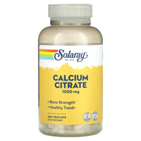 Solaray, Cal Citrate 1000 mg, 240 VegCaps - 076280458527 | Hilife Vitamins