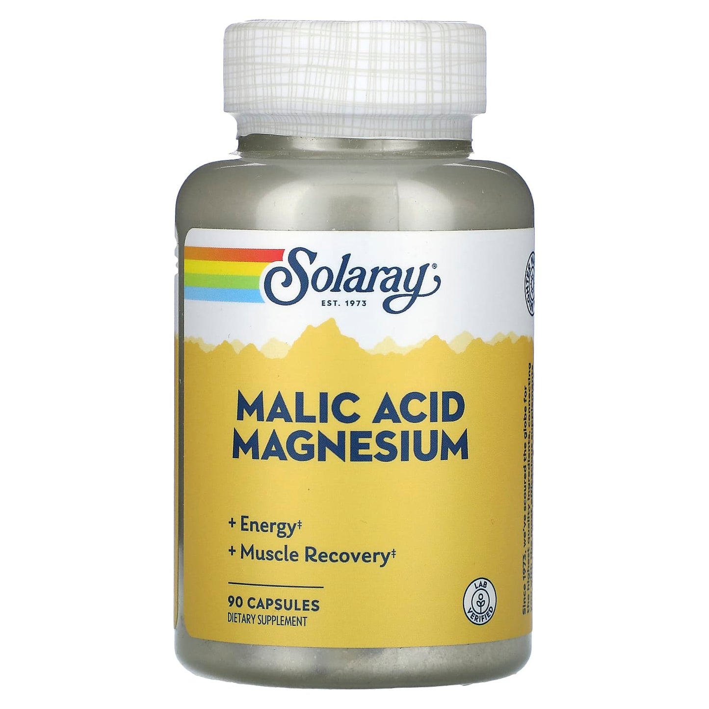 Solaray, Malic Acid Magnesium, 90 Capsules - 076280463552 | Hilife Vitamins