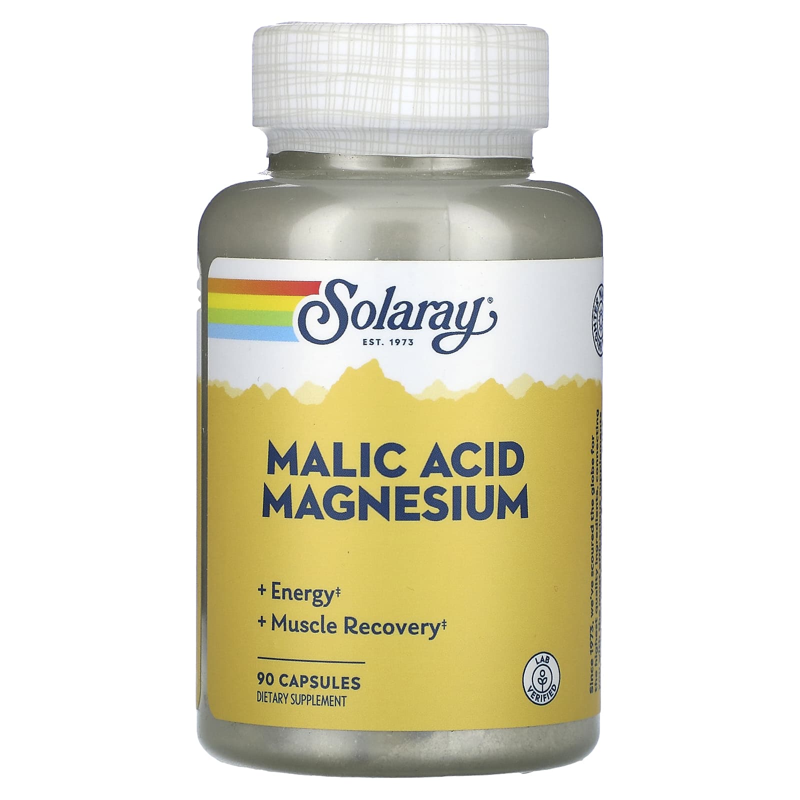 Solaray, Malic Acid Magnesium, 90 Capsules UPC 076280463552 | HiLife Vitamins