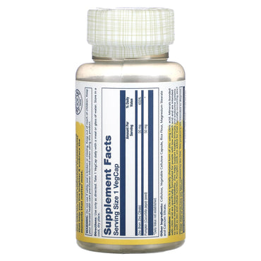 Solaray, Zinc citrate 50 mg, 60 VegCaps UPC 076280471021 | HiLife Vitamins