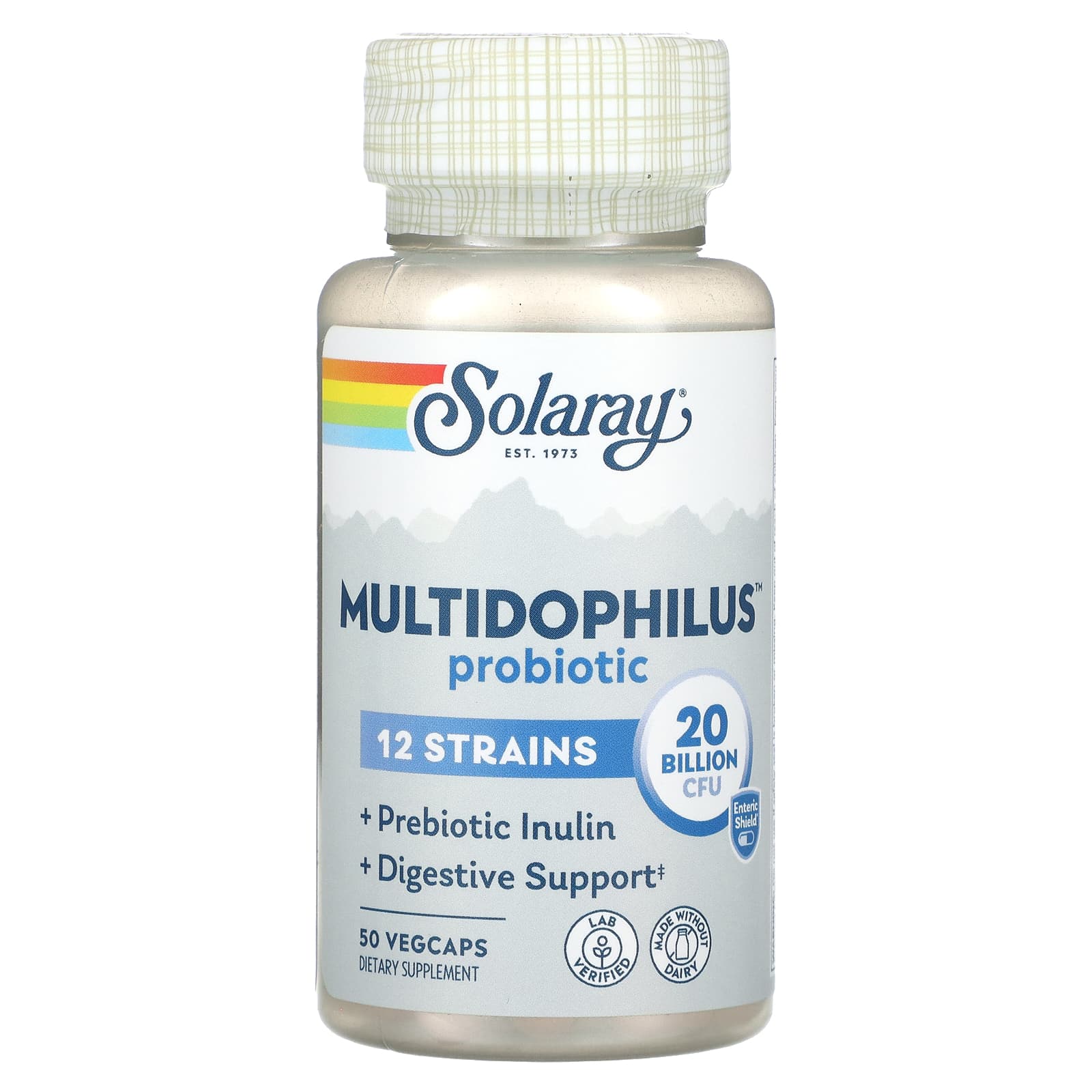 Solaray, Multidophilus Probiotic, 20 Billion CFU, 50 VegCaps UPC 076280493016 | HiLife Vitamins
