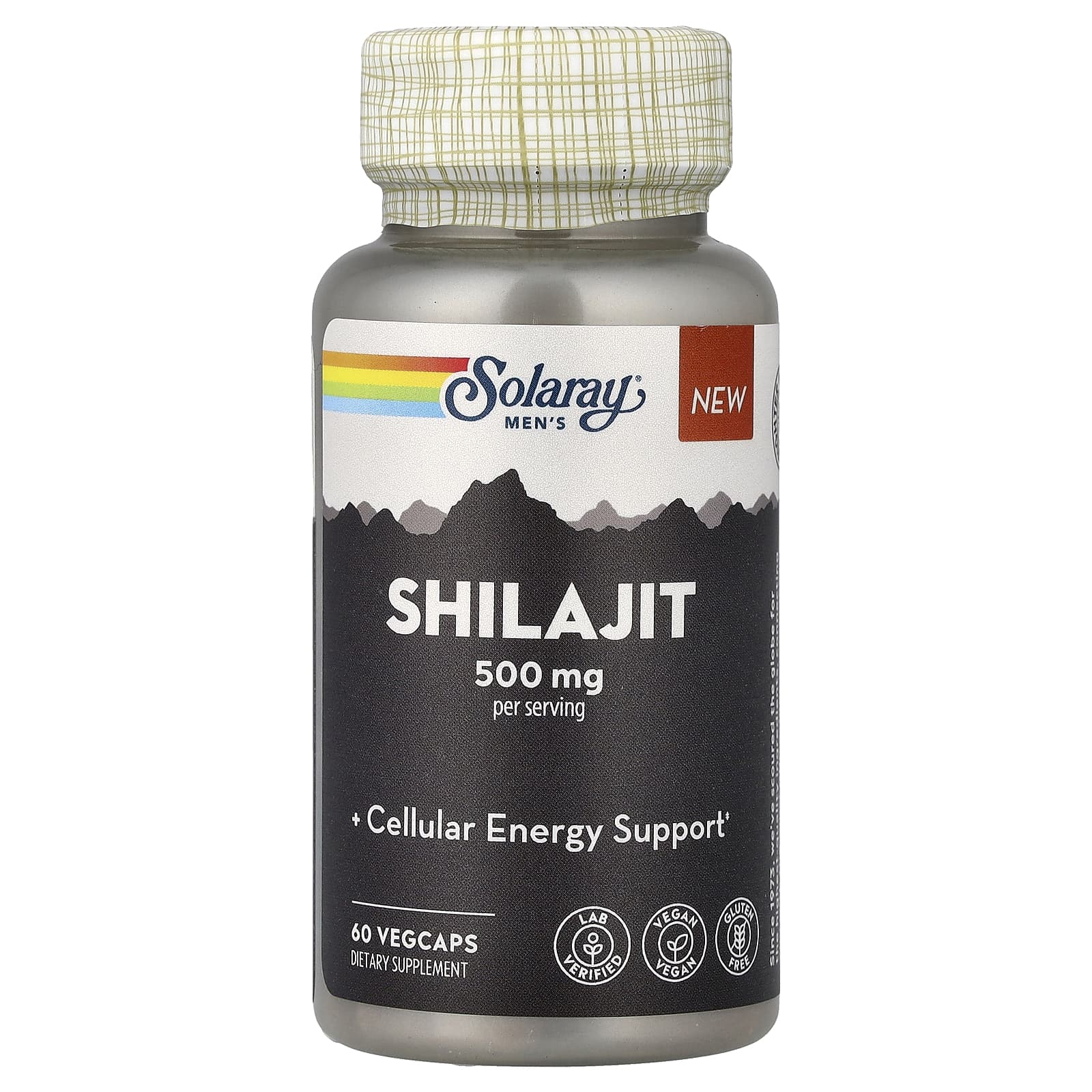 Solaray, Men's Shilajit, 60 VegCaps UPC 076280517149 | HiLife Vitamins
