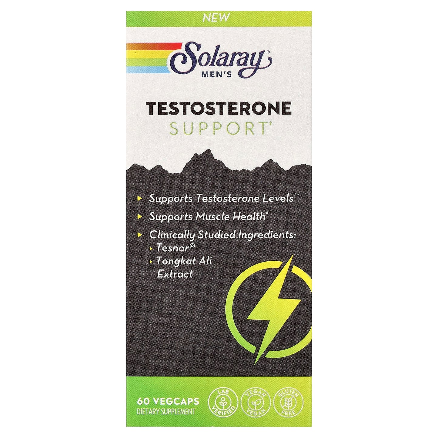 Solaray, Men's Testosterone Support, 60 VegCaps - 076280524420 | Hilife Vitamins
