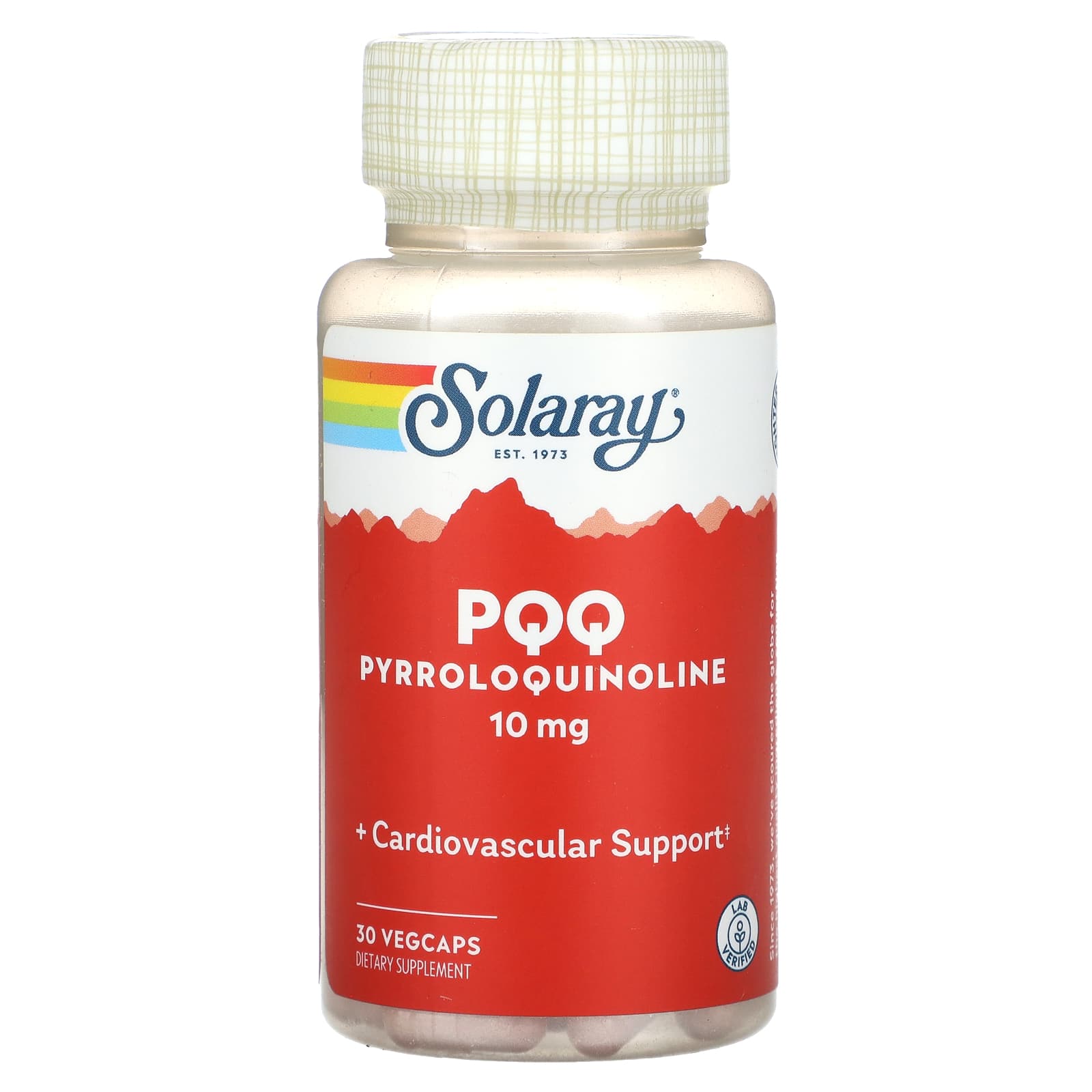 Solaray, PQQ, Pyrroloquinoline, 10 mg, 30 VegCaps UPC 076280527476 | HiLife Vitamins