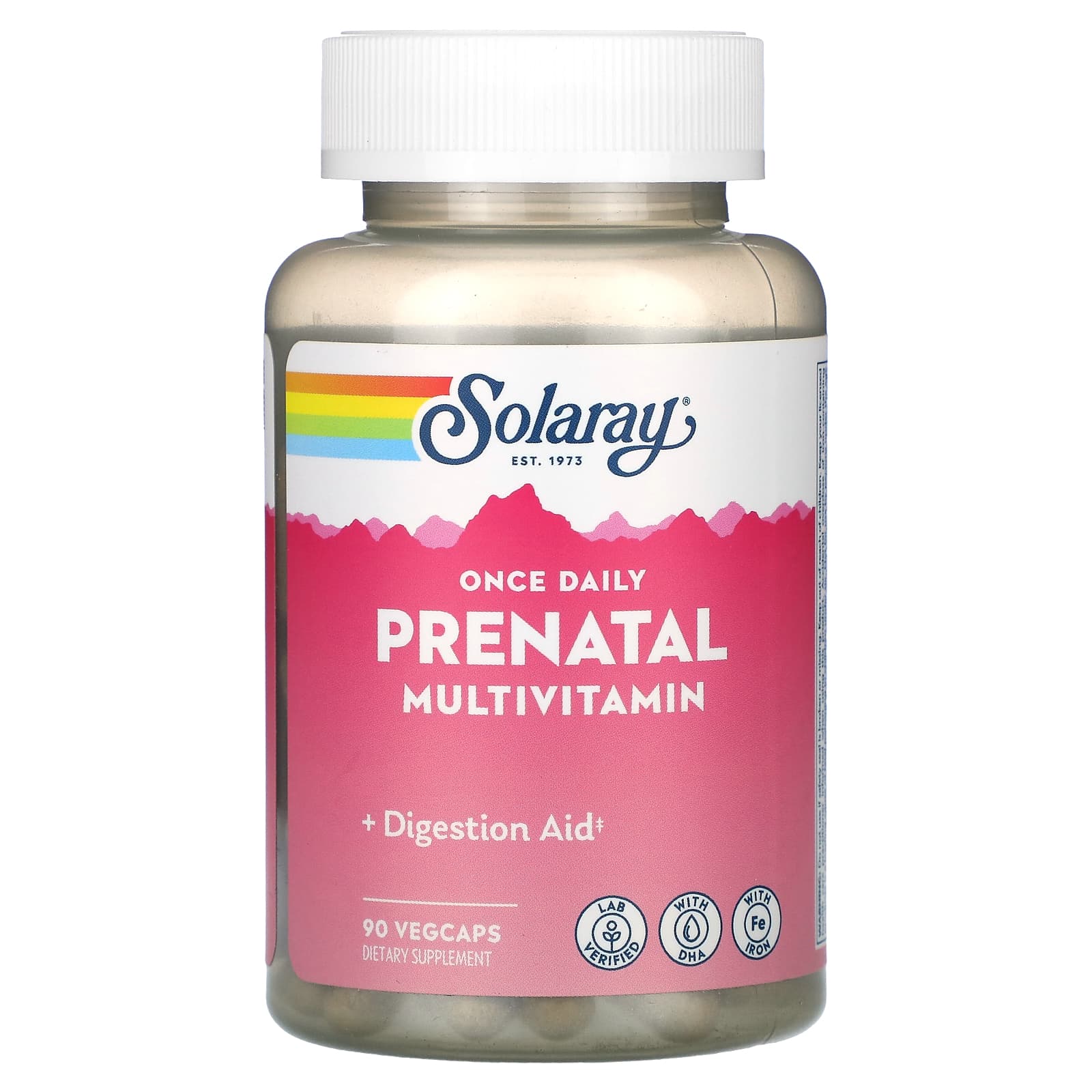 Solaray, Once Daily, Prenatal Multivitamin, 90 VegCaps UPC 076280558272 | HiLife Vitamins