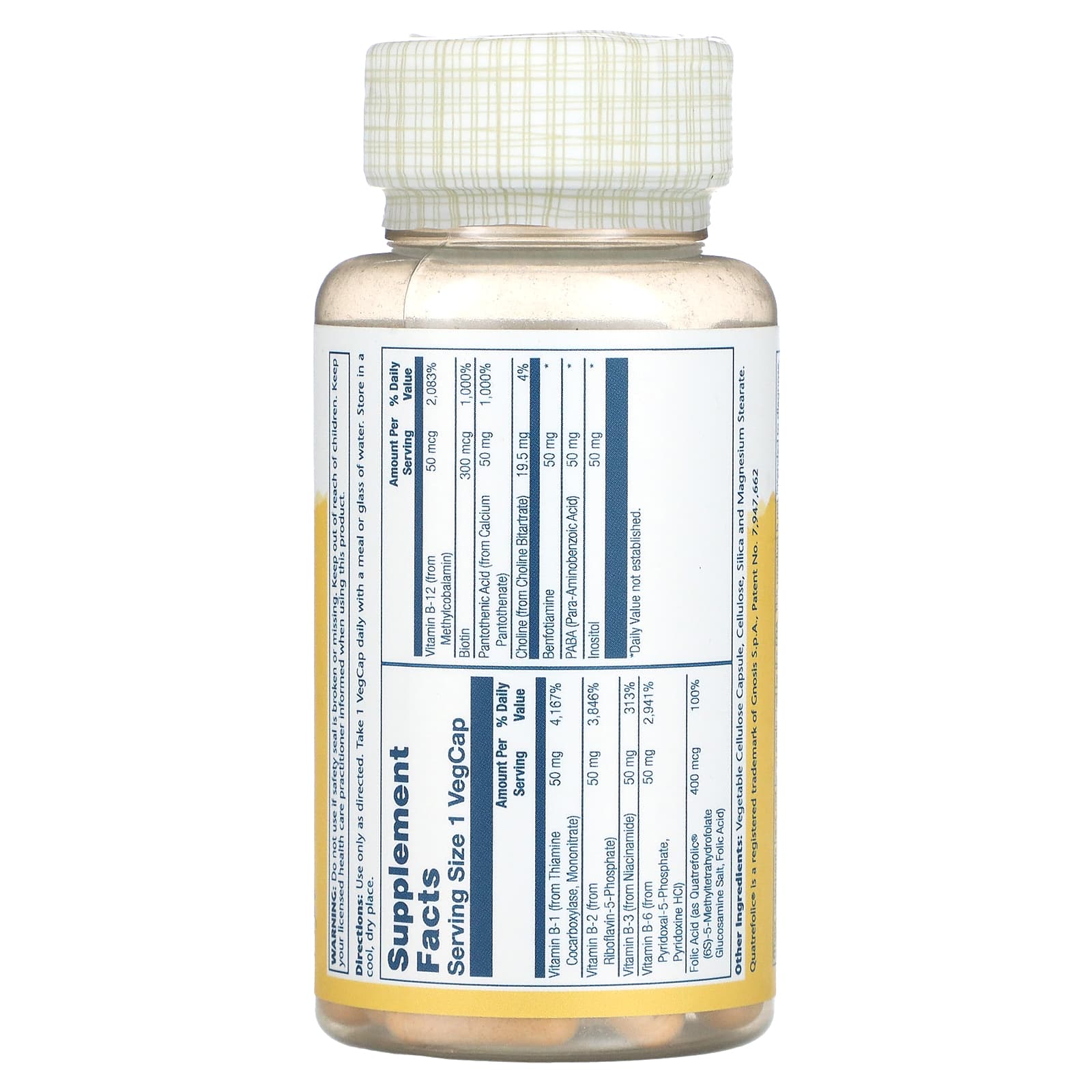 Solaray, Coenzyme B-Complex 50, 60 VegCaps UPC 076280599121 | HiLife Vitamins