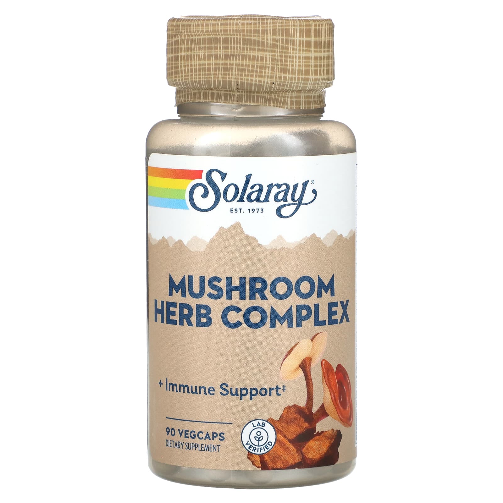 Solaray, Mushroom Herb Complex, 90 VegCaps UPC 076280600438 | HiLife Vitamins
