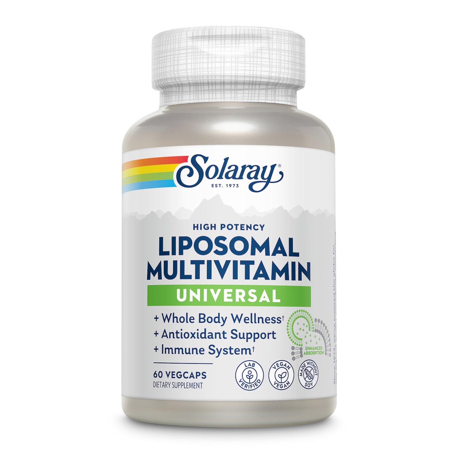 Solaray, Liposomal Multivitamin, Universal, 60 VegCaps UPC 076280640168 | HiLife Vitamins