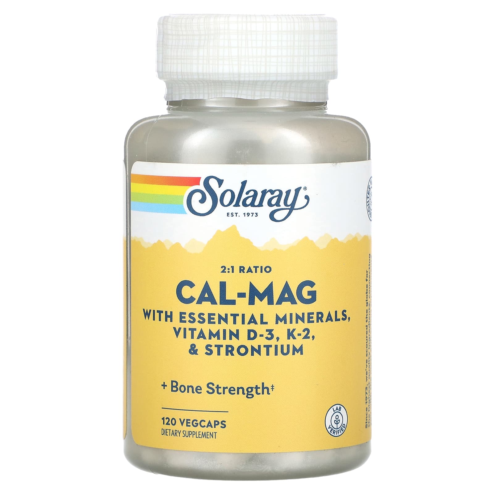 Solaray, 2:1 Ratio Cal-Mag, 120 VegCaps UPC 076280655674 | HiLife Vitamins