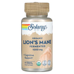 Solaray, Fermented Lion's Maine Mushroom, 60 VegCaps UPC 076280719833 | HiLife Vitamins