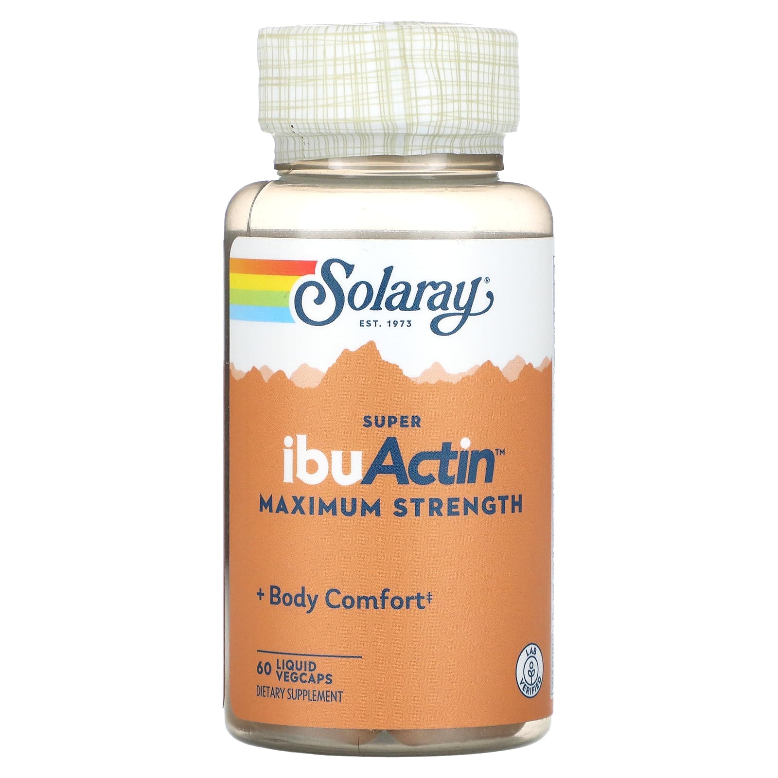 Solaray, IbuActin, Super, 60 Liquid vegCaps UPC 076280761382 | HiLife Vitamins