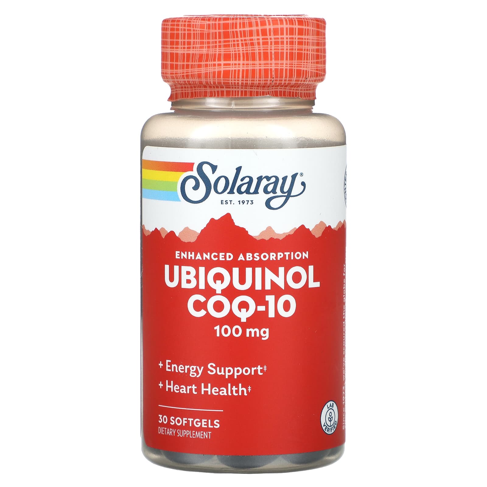 Solaray, Ubiquinol CoQ10, Enhanced Absorption, 100 mg, 30 Softgels UPC 076280824810 | HiLife Vitamins