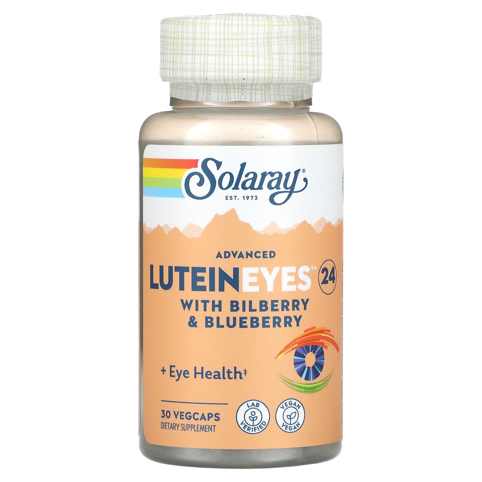 Solaray, Lutein Eyes Advanced 24mg, 30 VegCaps - 076280832174 | Hilife Vitamins