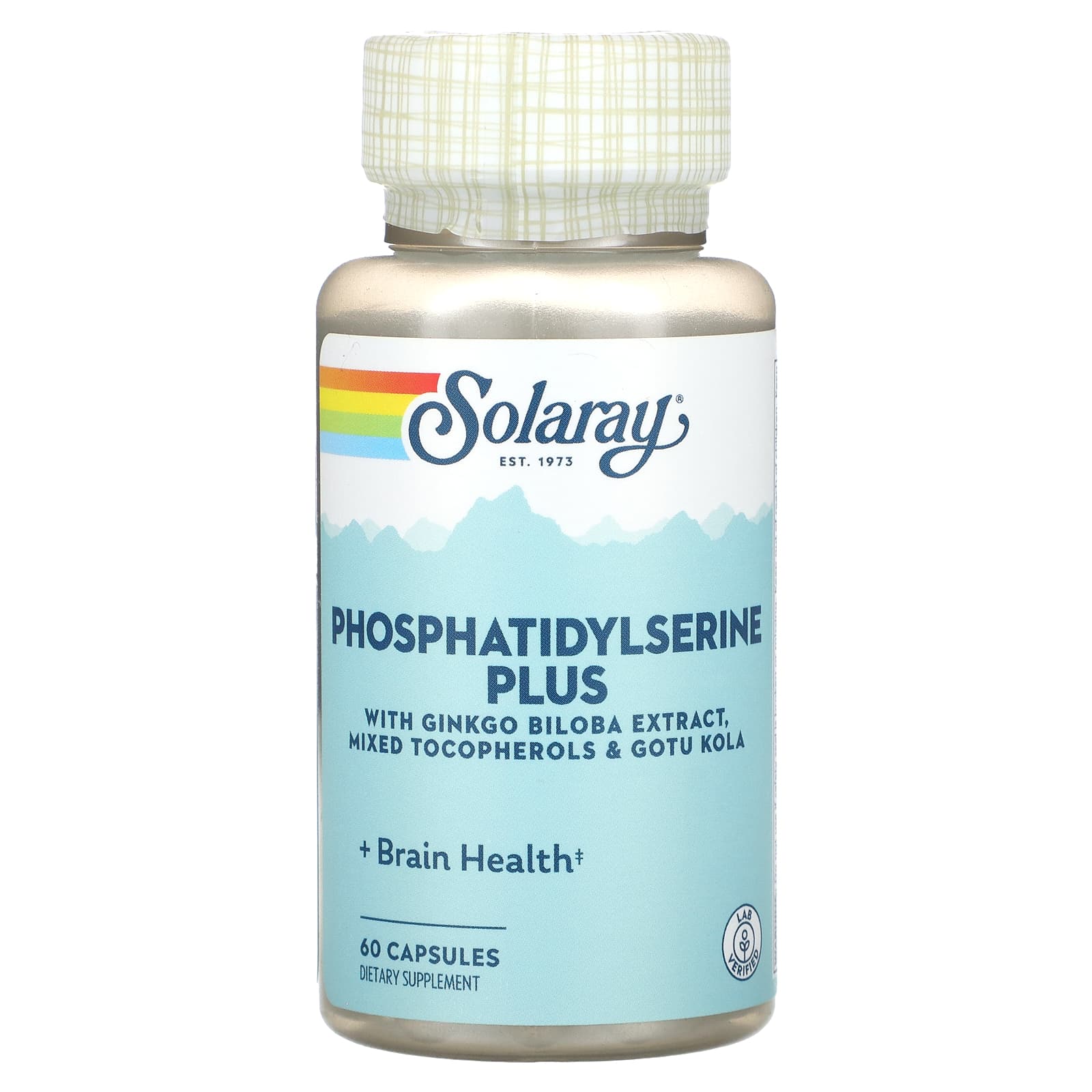 Solaray, Phosphatidylserine Plus, 60 Capsules UPC 076280832433 | HiLife Vitamins