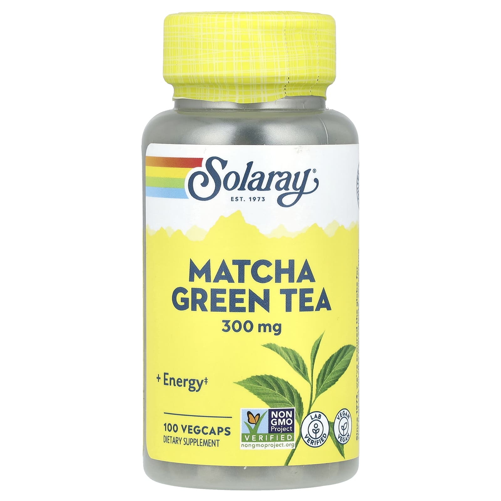 Solaray, Matcha Green Tea, 300 mg, 100 VegCaps UPC 076280837643 | HiLife Vitamins
