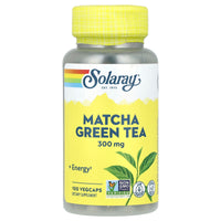 Solaray, Matcha Green Tea, 300 mg, 100 VegCaps UPC 076280837643 | HiLife Vitamins