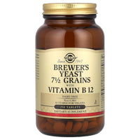 Solgar, Brewer's Yeast, 7 1/2 Grains with Vitamin B12, 250 Tablets UPC 033984004009 | HiLife Vitamins
