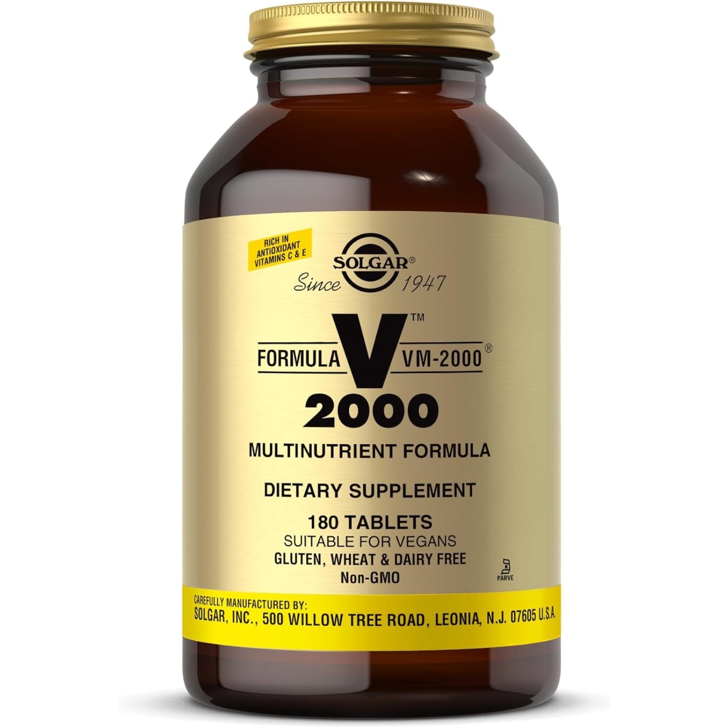 Solgar, Formula VM-2000®, 180 Tablets UPC 033984011892 | HiLife Vitamins