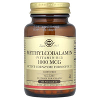 Solgar, Methylcobalamin (Vitamin B12), 1,000 mcg, 60 Nuggets UPC 033984019515 | Hilife Vitamins