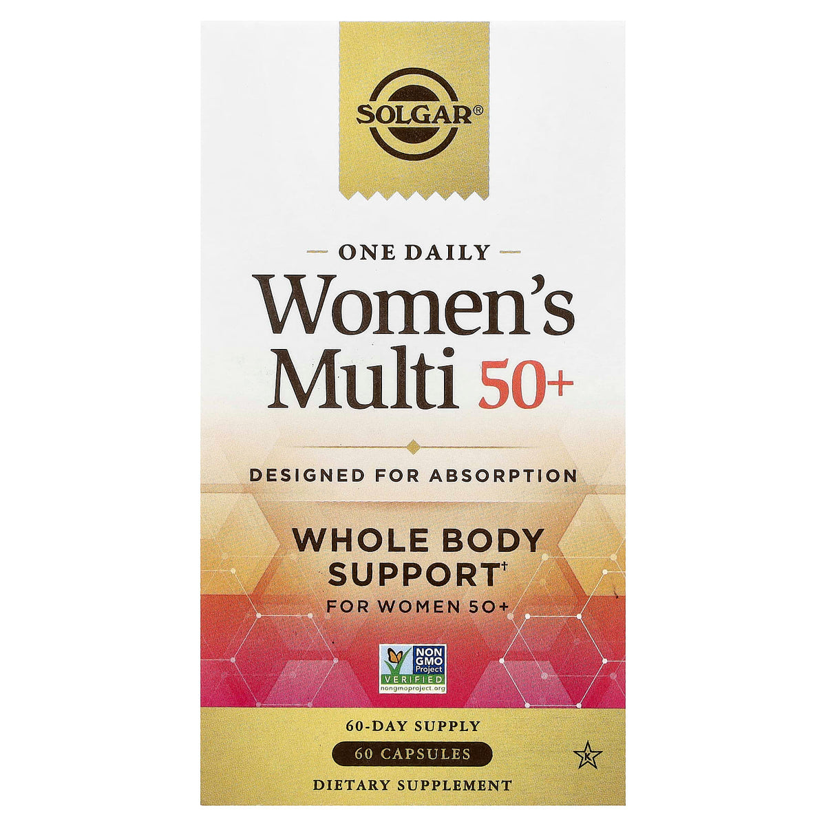 Solgar, One Daily Women's Multi 50+, 60 Capsules UPC 810122620143 | Hilife Vitamins