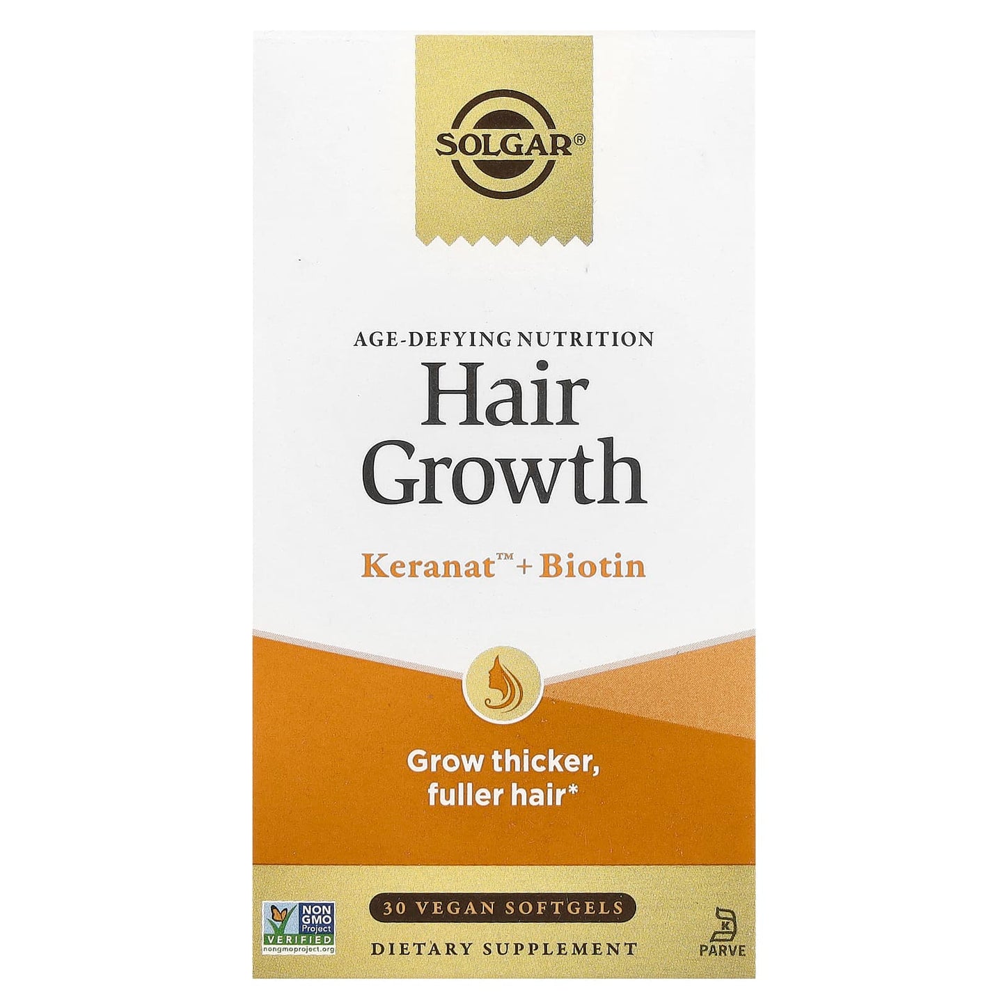 Solgar, Age-Defying Nutrition, Hair Growth, 30 Vegan Softgels UPC 810122620273 | HiLife Vitamins