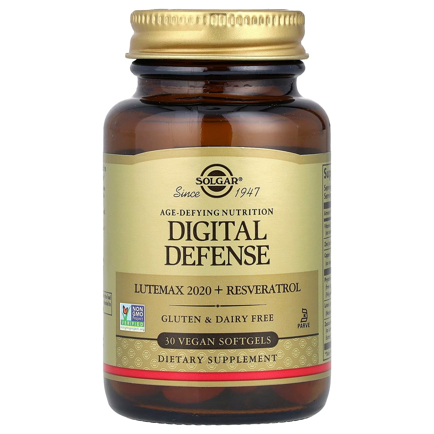 Solgar, Age-Defying Nutrition, Digital Defense, 30 Vegan Softgels UPC 810122620297 | HiLife Vitamins