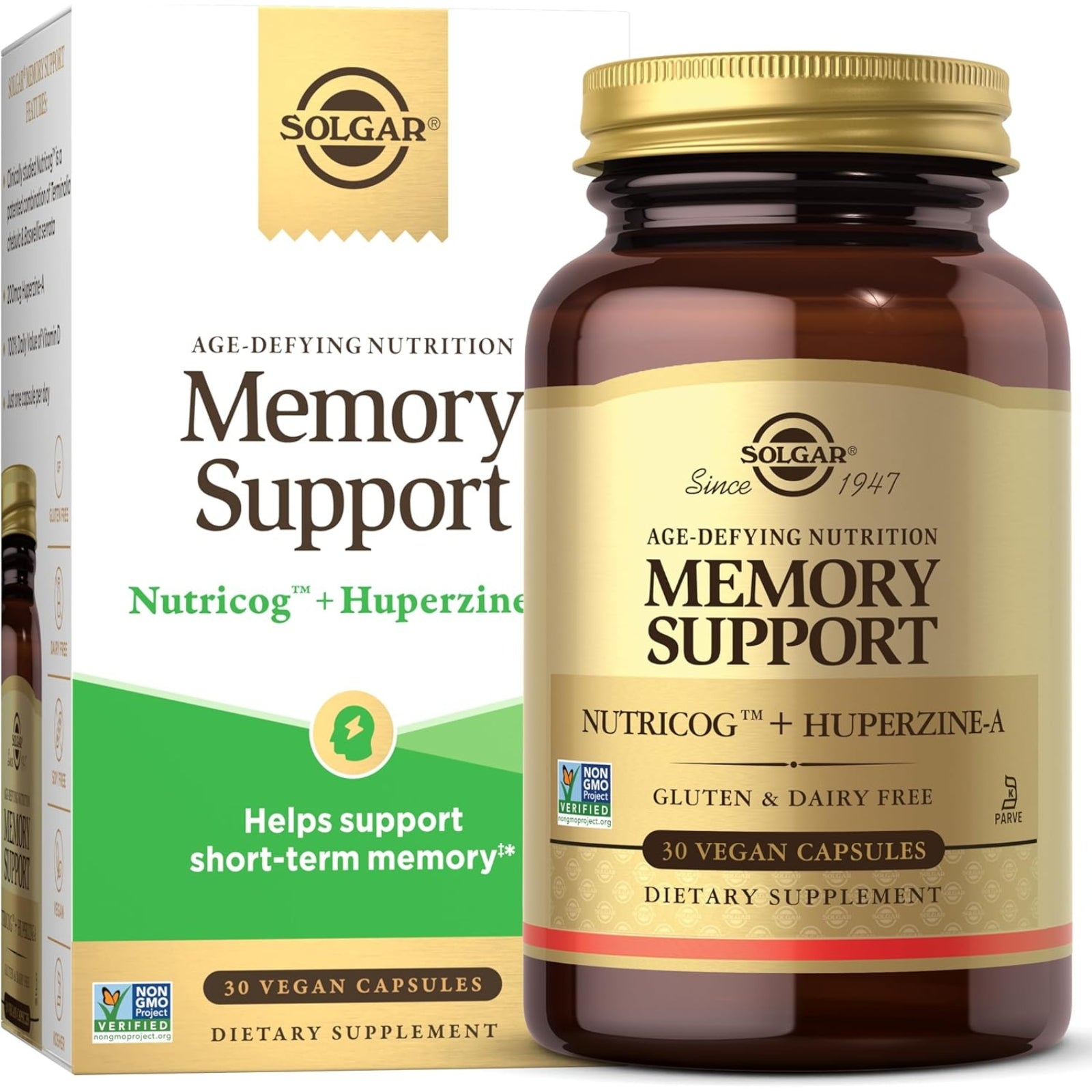 Solgar, Age-Defying Nutrition, Memory Support, 30 Vegan Capsules UPC 810122620303 | HiLife Vitamins