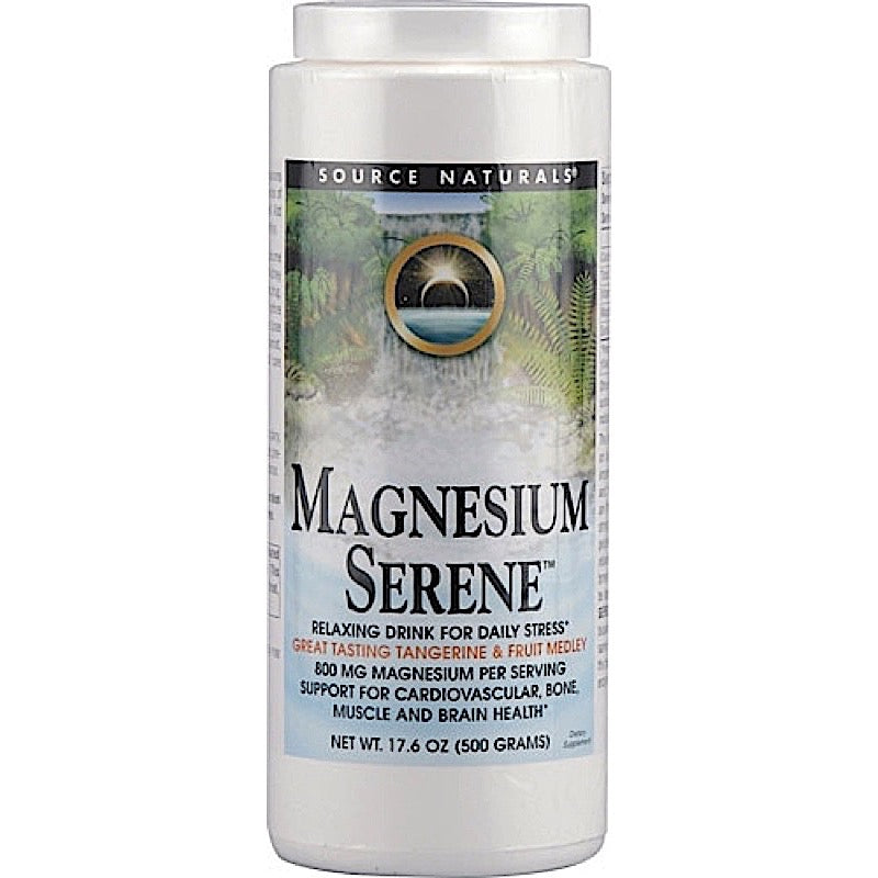 Source Naturals, Serene Science Magnesium Serene Tangerine, 17.6 Oz UPC 021078022091 | HiLife Vitamins