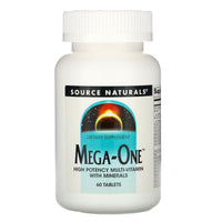 Source Naturals, Mega-One™, 60 Tablets UPC 021078000082 | HiLife Vitamins