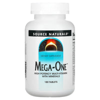 Source Naturals, Mega-One™, 180 Tablets UPC 021078000105 | HiLife Vitamins