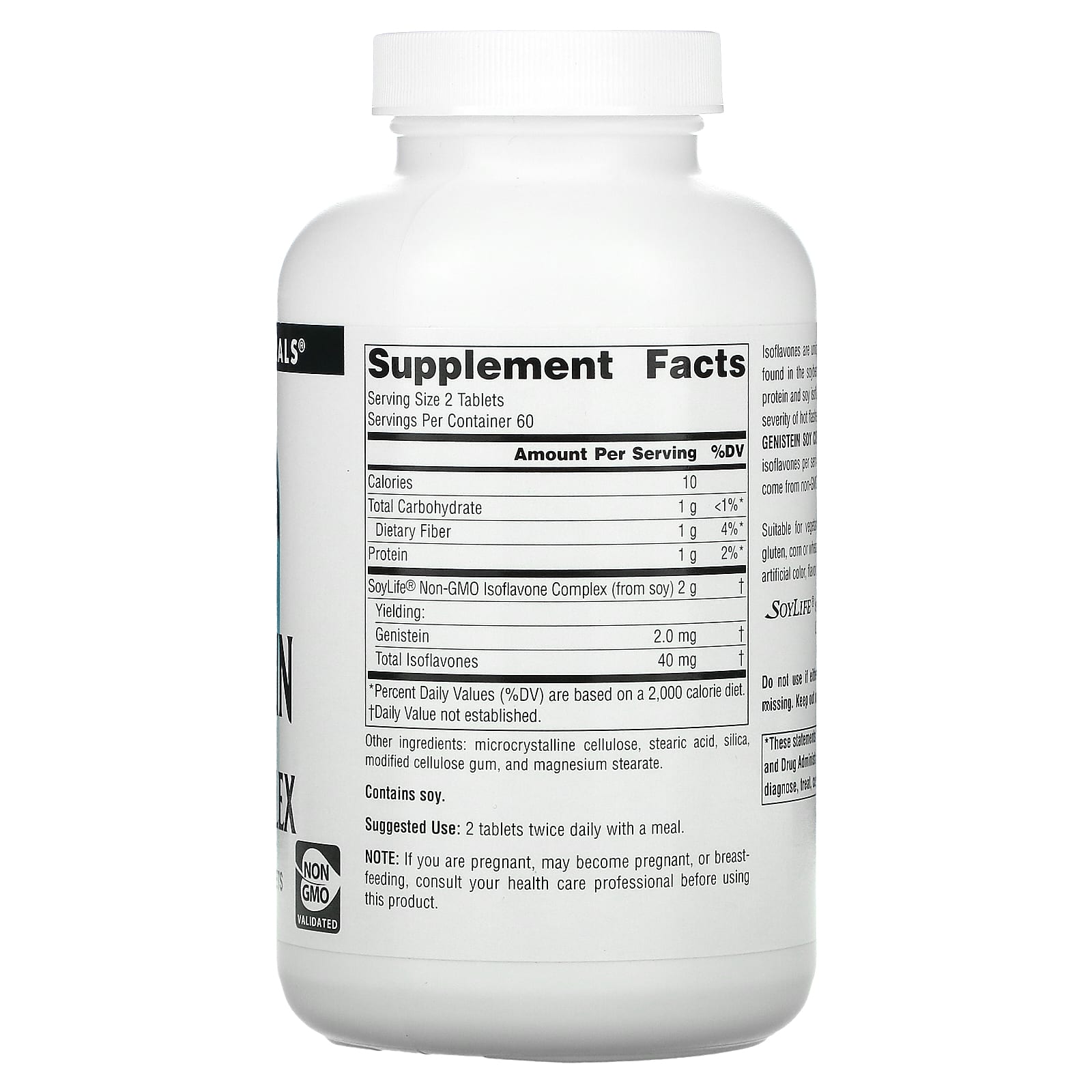 Source Naturals, Genistein Soy Complex 1000 mg, 120 Tablets UPC 021078000501 | Hilife Vitamins